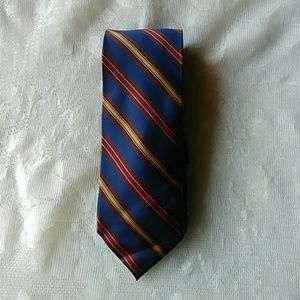 Stafford Signature striped blue-based tie